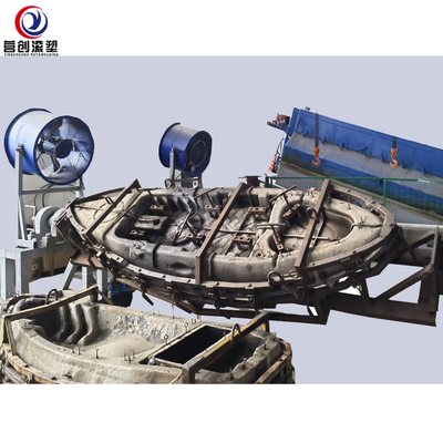 شراء 46KW المكوك روتو صب آلة قارب صيد LLDPE PE البلاستيك كاياك صنع online manufacture