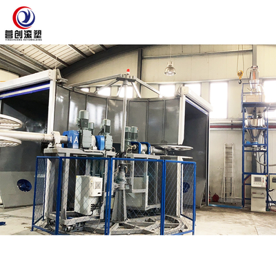 شراء 2500L متعددة الوظائف آلة صب الروتاري لتصنيع المنتجات البلاستيكية online manufacture