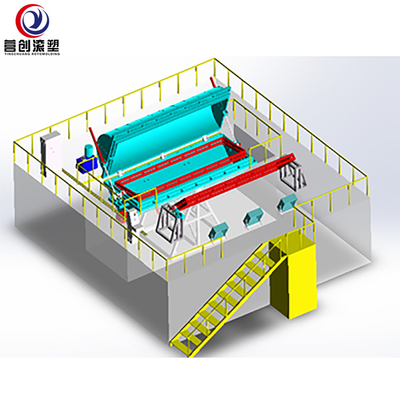 شراء 46KW المكوك روتو صب آلة قارب صيد LLDPE PE البلاستيك كاياك صنع online manufacture