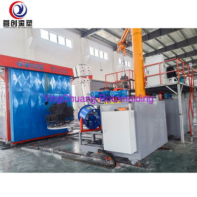 شراء YINGCHUANG PLC آلة التشكيل الدواري الذكية متعددة المحطات ، معدات التشكيل الدواري ثنائي المحورية التلقائية بالكامل لخزانات المياه LLDPE & بارد تصنيع عبر الإنترنت