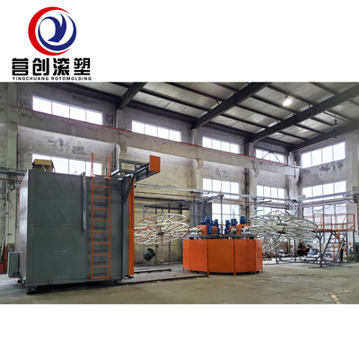 شراء آلة التشكيل الدوارية ذات المحورين من LLDPE 7000L حجم الخزان 1 سنة online manufacture
