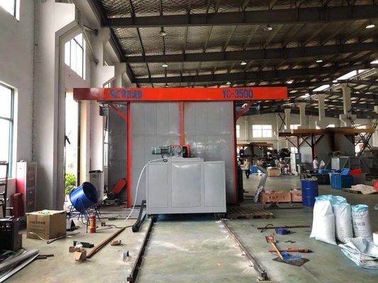 شراء نظام التحكم PLC مكوك آلة Rotomolding 380V / 50Hz 500000 Kcar Burner Capacity online manufacture