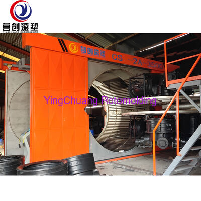 YINGCHUANG CS-2A-3500 آلة القولبة الدورانية المكوكية، معدات القولبة الدورانية الصناعية ذات الذراع المزدوج للمنتجات البلاستيكية