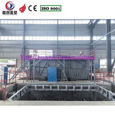 CO-8000 Oven Swing Rotational Molding Machine for a Custom  Boat/ water tank