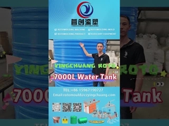 7000 لتر سعة خزانات المياه الصبغية عالية المدى الطويل والموثوقية